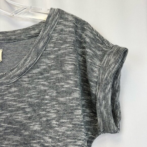 Lou & Grey Womens T-Shirt Top Multicolor Heathered Short Sleeve Batwing Dolman S - Picture 3 of 11